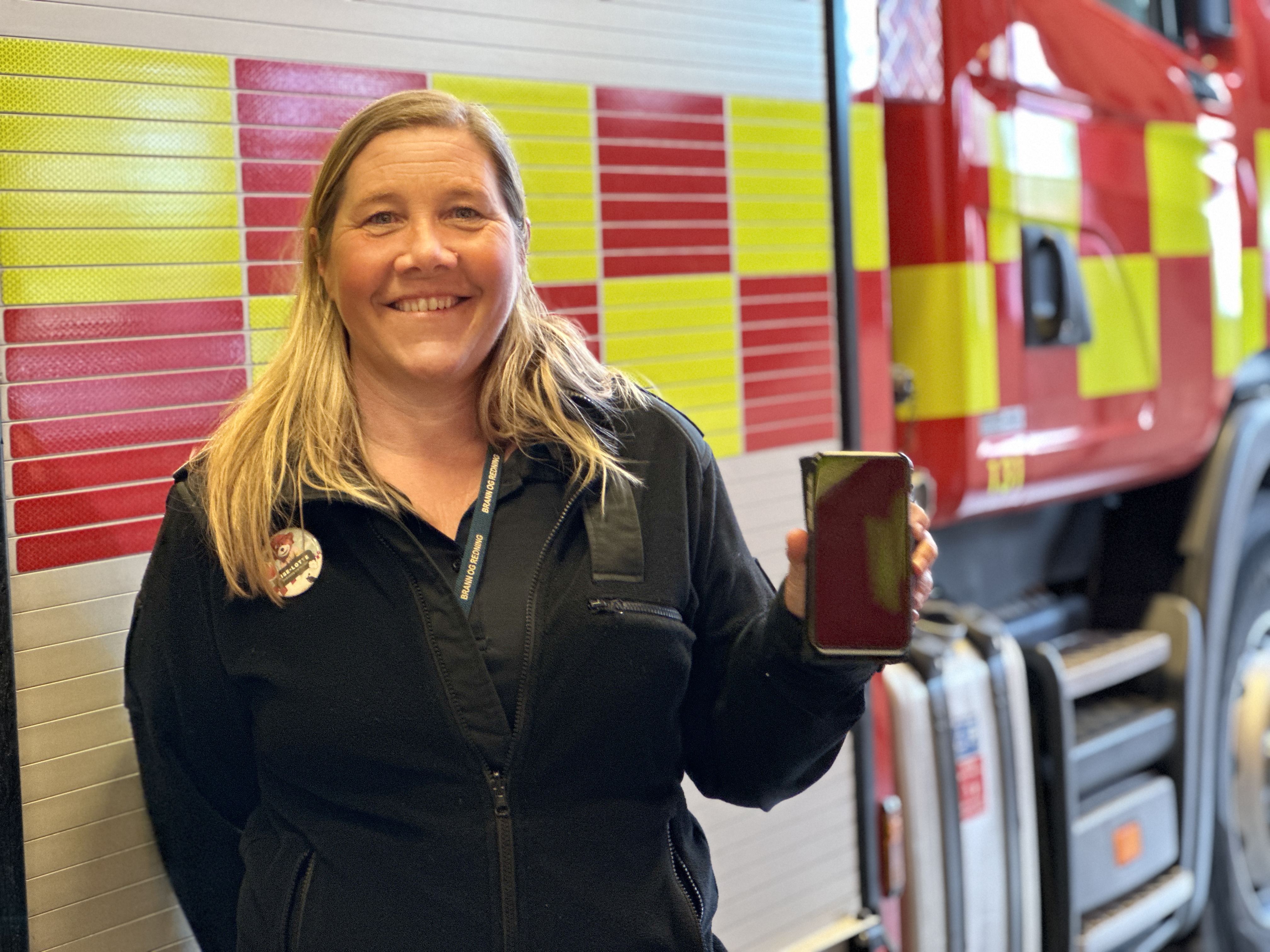 NØDVARSEL: Innbyggerne vil få nødvarsel på mobil, forklarer Lise-Lotte Torp Berglind (foto: Ole Christian Foss)